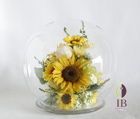 プリザードフラワー　オーダー　ドーム