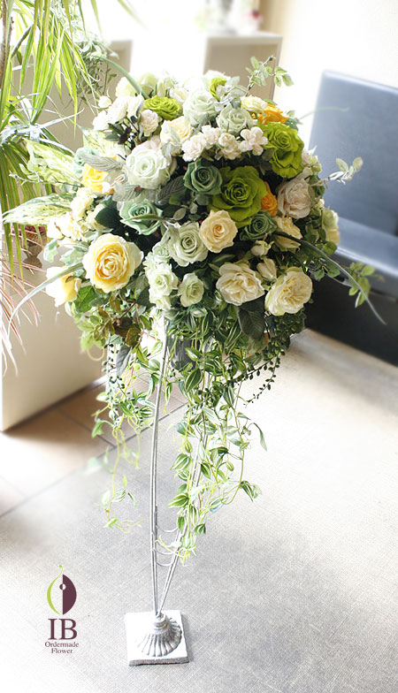 プリザードフラワー　待合室のお花　