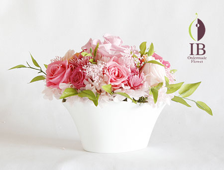 プリザ バラ ベイビーピンク