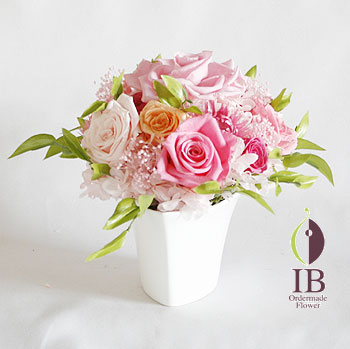 プリザ バラ キャンディピンク