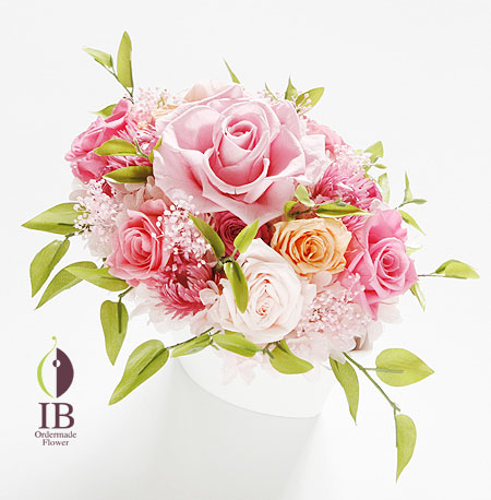 プリザーブド バラ ブライダルピンク