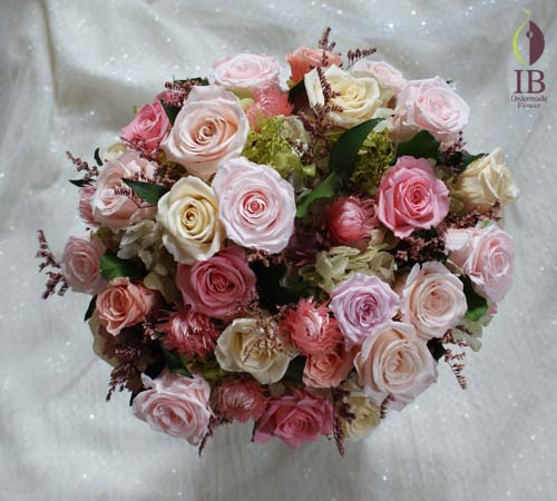 改装御祝お花プリザーブド プリザードフラワー オーダーメイド