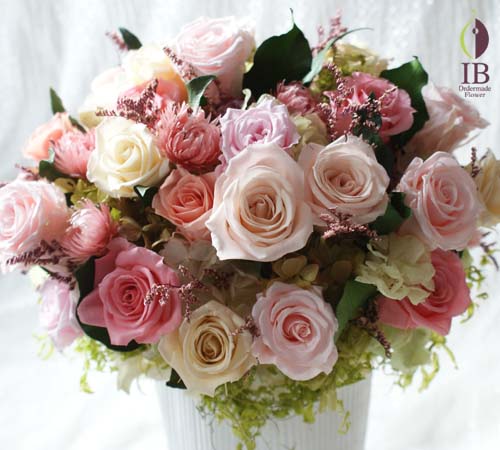 バラのお花プリザーブド プリザードフラワー オーダーメイド