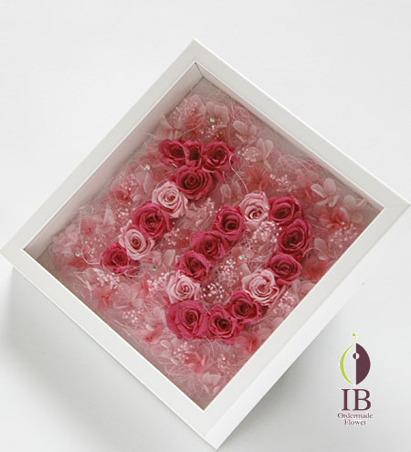 プリザーブドフラワー ロゴフレーム