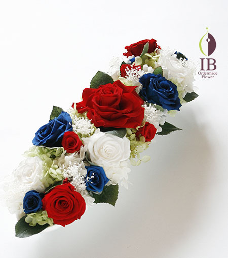 プリザーブド バラ マジョリカブルー