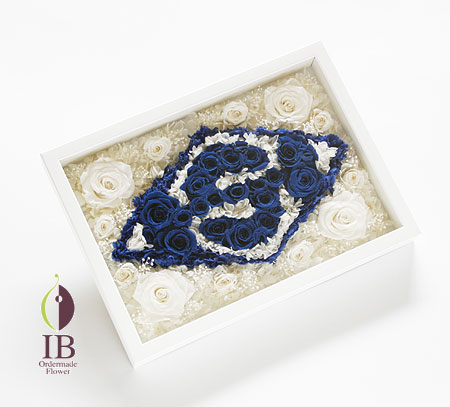 プリザーブド バラ マジョリカブルー