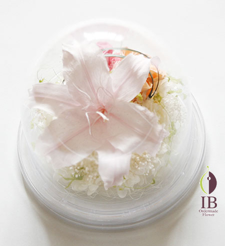 プリザードフラワー ドームアレンジ